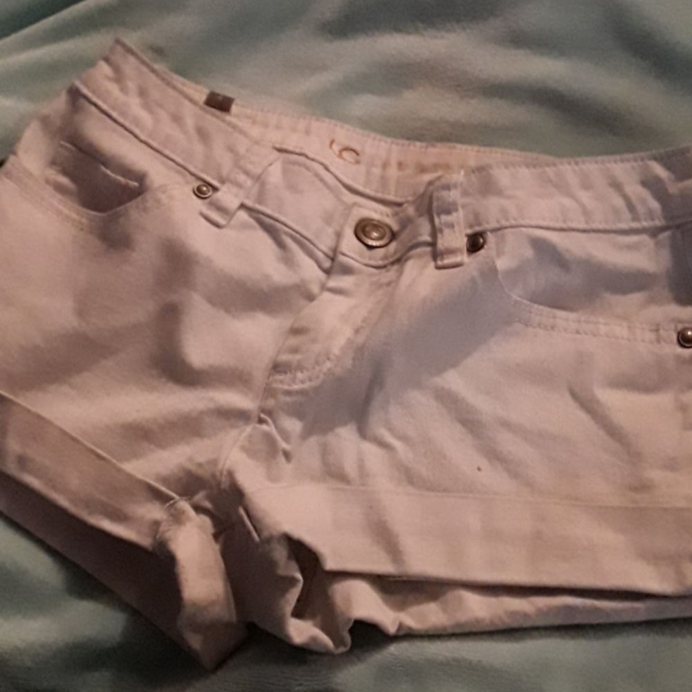White LC shorts